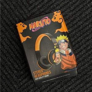 Naruto Over-Ear Headphones - Black and Orange